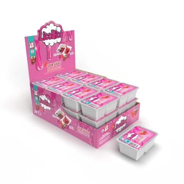 loop licorico - 3 pic صلصه عرق السوس الحامضه مع عصا الحلوى  20 جرام