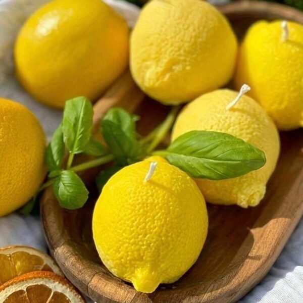 4 شمع ذو رائحة الليمون